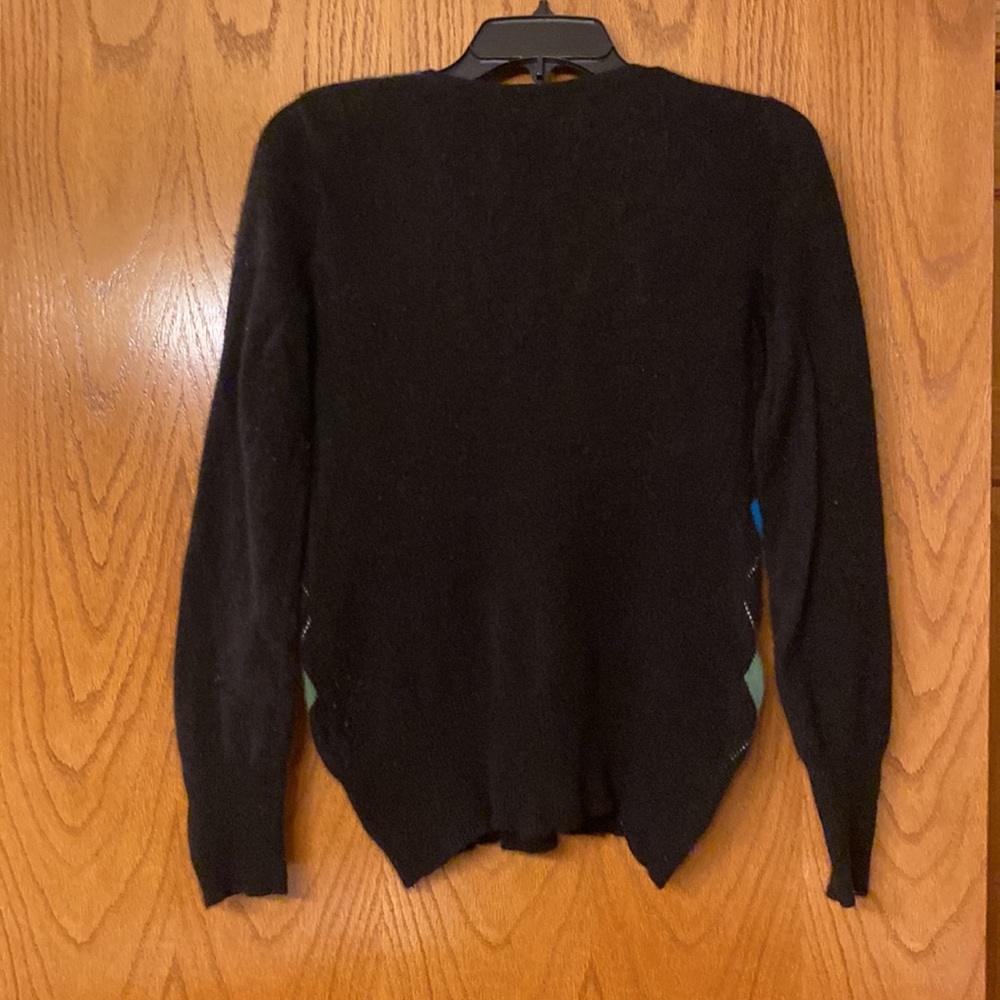 APT 9 Size S 100% Cashmere Argyle Sweater - Picture 2 of 8